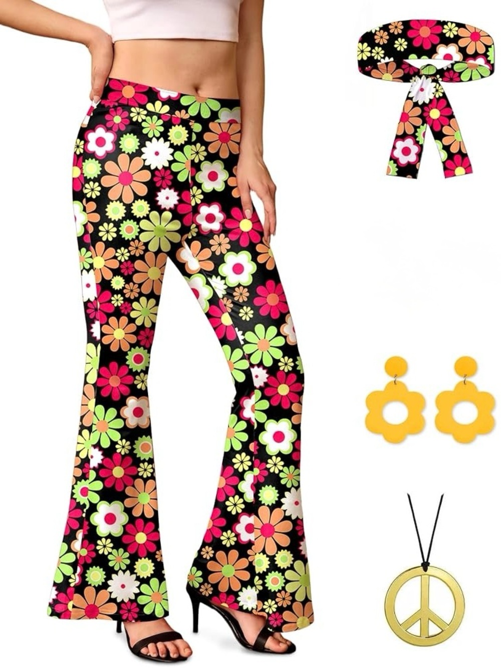 60’s 70’s Women’s Hippie Halloween Costume Size 2XL